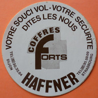 AUTOCOLLANT STICKER (couleur: Gris) - COFFRES FORTS HAFFNER - DIJON - STRASBOURG - Stickers