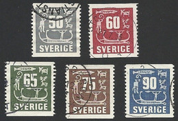Schweden, 1954, Michel-Nr. 396-400, Gestempelt - Used Stamps