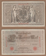 AC -  GERMANY 1000 MARK 1910 VF+ AUNC RED SEAL - 1000 Mark