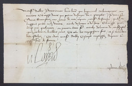 LOUIS XI Roi De France - Lettre Signée – Etat De Charles Le Téméraire - 1478 - Personajes Historicos