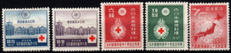 1934 Giappone, Congresso Internazionale Croce Rossa, Serie Completa Nuova (*) Linguellata - Nuovi