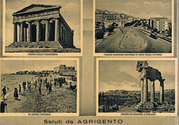 B4771 - Agrigento,  Saluti Da Agrigento 4 Vedute, Viaggiata 1954 F.G - Agrigento