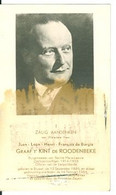 Doodsprentje T' Kint De Roodenbeke Juan L.H.F. De Borgia 13-09-1886 Brussel 16-02-1954 Burgemeester Bachte-Maria-Leerne - Décès