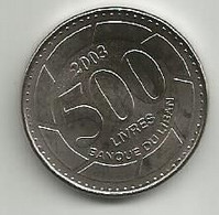 Lebanon 500 Livres 2003. - Lebanon