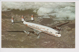 Vintage Rppc TWA Trans World Airlines Lockheed Super Constellation L-1049 Aircraft - 1919-1938: Entre Guerres