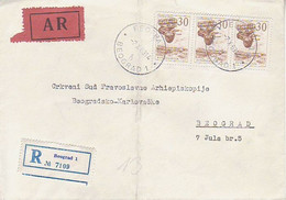 JUGOSLAVIA.  1963/Beograd, Reg.-envelope/at Beograd. - Briefe U. Dokumente