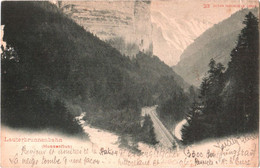 CPA Suisse (Berne) Chemin De Fer De Lauterbrunnen/Lauterbrunnenbahn - Hunnenfluh 1904 Précurseur - BE Berne