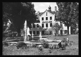 DDR Foto AK Um 1977 Falkenstein Im Vogtland, Sparkasse, Schloß - Falkenstein (Vogtland)