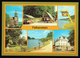 DDR Mehrbild Foto AK Um 1982 Falkenstein Im Vogtland, Verschiedene Ansichten In Farbe - Falkenstein (Vogtland)