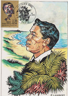 FRANCE 1990 Carte Maximum Jacques BREL - 1990-1999