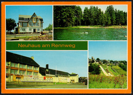 F3702 - Neuhaus HO Gaststätte Hotel Hirsch Freibad Kulturhaus Erich Weinert - Bild Und Heimat Reichenbach - Neuhaus