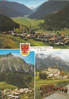 9082) NAUDERS In Tirol - Tolle DREIBILD AK Mit Trachenkapelle Häuser Schloß Und Berge - Nauders