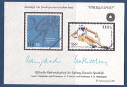 Timbres D'Allemagne, Jeux Olympique D'hiver De Nagano, 1 BF De 1998 Spécimen MNH**  à 50% - Winter 1998: Nagano