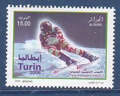 Timbres D'Algerie, Jeux Olympique D'hiver De Turin, 1 Tp De 2006 MI N° 1489 MNH** à 50% - Invierno 2006: Turín