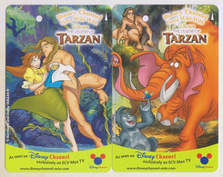 Singapore Old  Subway Train Bus Ticket Card Transitlink Tarzan Disney (2 Cards) - World