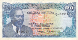 Twenty Shillings AU/EF (II) 1974 - Kenya