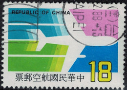 Chine 1987 Oblitéré Used Aviation Airplanes Avion Y&T TW PA26 SU - Oblitérés