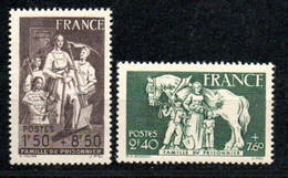 Yvert N° 585-586 - Au Profit De La Famille Du Prisonnier - Unused Stamps