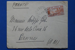 F4 NOUVELLES HEBRIDES BELLE LETTRE 1939 VILA POUR CANNES FRANCE + AFRANCHISSEMENT PLAISANT - Storia Postale