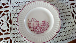 François GROSS Sarreguemines Assiette Plate Diligence BAR-LE-DUC St Pierre - Service Vieille Lorraine 1966 Bicentenaire - Sarreguemines (FRA)