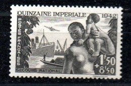 Yvert N° 543 - Au Profit De La Quinzaine Impériale - Unused Stamps