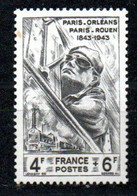 Yvert N° 618 - Centenaire Du Chemin De Fer Paris-Orléans - Unused Stamps