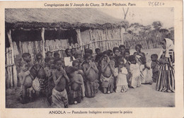 25621# CONGREGATION ST JOSEPH DE CLUNY ANGOLA POSTULANTE INDIGENE ENSEIGNANT LA PRIERE 1933 KERFEUNTEUN KER MARGARETH - Angola