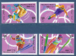 Timbres De Mongolie, Jeux Olympique D'hiver De Nagano, 4 Tp  De 1998 MI N° 2762/65 MNH ** à 50% - Invierno 1998: Nagano