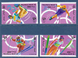 Timbres De Mongolie, Jeux Olympique D'hiver De Nagano, 4 Tp  De 1998 MI N° 2762/65 MNH ** à 50% - Winter 1998: Nagano
