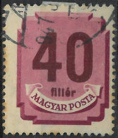 C2352 Hungary Post 1946 Postage Due (40 Fillér) Used ERROR - Oddities On Stamps