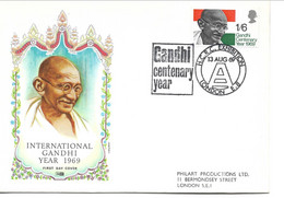 Mahatma Gandhi - Centenary Year. H.C.R.C. Exhibition Londo 1969.  H-1513 - Mahatma Gandhi