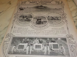 ANCIENNE PUBLICITE LE MEETING MONT VENTOUX 1907 - Autres & Non Classés