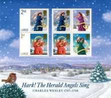 GROSSBRITANNIEN GRANDE BRETAGNE GB 2007 M/S CHRISTMAS MNH SG MS2795 MI B40-2584-89 SC SH2523 YT F51-2957-62 - Hojas & Múltiples