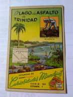 Eucalol SOAP Cromo No Postcard 6*9 Cmt .trinidad.the Oil Lake..world Curiosities Series.better Cond.2 Diff Pieces Order - Trinidad