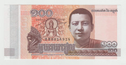 Cambodia 100 Riels 2014 P-65 UNC - Cambodge