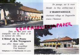 48- CHATEAUNEUF DE RANDON - L' HABITARELLE- HOTEL DE LA POSTE ET DES VOYAGEURS - ESSO  -LOZERE - Chateauneuf De Randon