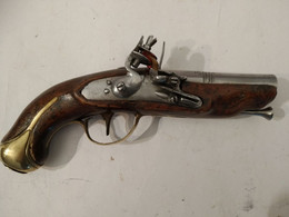 Pistolet á Silex De Manteau Circa 1770 - Armes Neutralisées