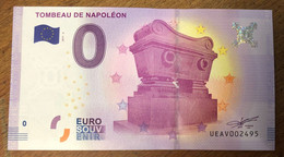 2017 BILLET 0 EURO SOUVENIR DPT 75 PARIS TOMBEAU DE NAPOLÉON ZERO 0 EURO SCHEIN BANKNOTE MONEY BANK - Pruebas Privadas