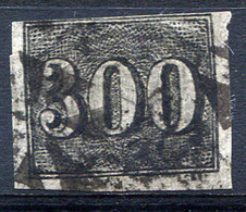BRAZIL 1850 - 300R - Mi.17 (Yv.17, Sc.27) Very Fine Impression - Used Stamps