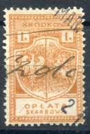 1921 CENTRAL LITHUANIA (LITWA SRODKOWA) Revenue Stamp 1M - Fiscales