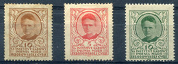POLAND 1923 Curie Radium Institute In Warsaw - 3 Donation Stamps (MH-MNH) Rare - Non Classés