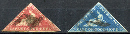 Cape Of Good Hope 1853-64 Two Stamps (1p And 4p) To Identify (no Wmk) - Cabo De Buena Esperanza (1853-1904)