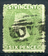 ST VINCENT 1877 Wmk Star Perf.11.5x15 - Yv.19A (Mi.11cE, Sc.21) Used (VF) Perfect - St.Vincent (...-1979)