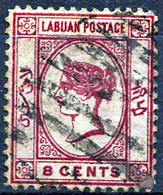 LABUAN 1883 Wmk CA (mirror) Perf.14 - Yv.16 (Mi.15, Sc.18) Used (VF) Perfect - Borneo Del Nord (...-1963)