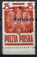 POLAND 1945 - Warsaw Dull Red Mi.IXb (Sc.349a) MNH (postfrisch) Perfect (VF) Signed WALISCH - Neufs