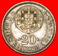 * PORTUGAL: SAINT THOMAS & PRINCE ★ 20 CENTAVOS 1929 UNCOMMON! LOW START ★ NO RESERVE! - Sao Tome And Principe