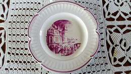 François GROSS Sarreguemines Assiette Plate CHATEAU HAROUET 1737 Animé - Service Vieille Lorraine 1966 Bicentenaire - Sarreguemines (FRA)