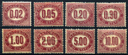 ITALY Official 1875 - Mi.Dienst 1-8 (Yv.TS 1-8, Sc.O1-8) MH-MLH (1 MNG) All VF - Dienstmarken