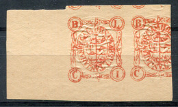 BHOPAL 1903 - Vert. Laid With Wmk (large Letters) MNG (as Issued) Genuine (embossed) - Bhopal