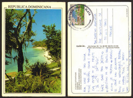 Dominicana Samana Beach  Nice Stamp #19759 - Dominica